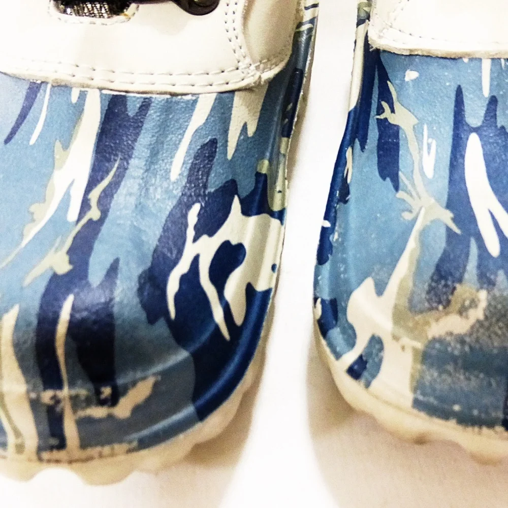 Crocs kids‎ close clogs camouflage size m1 w3 shoes outdoor beach water